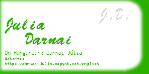 julia darnai business card